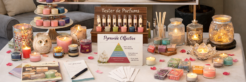 Table olfactive de produit de bougie
